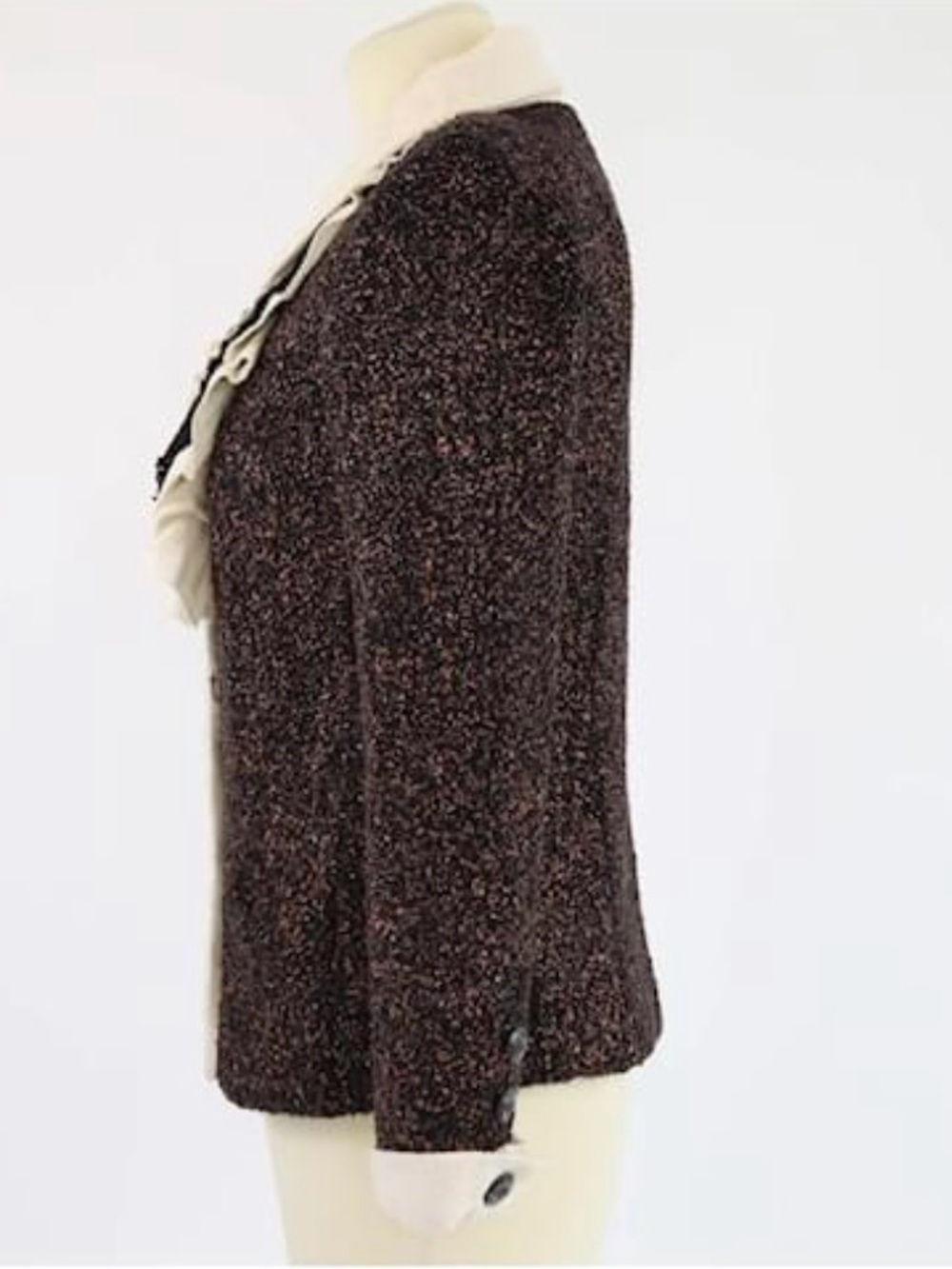 CHANEL Gabriel Ruffle-Trim Tweed Jacket - Picture 4 of 13